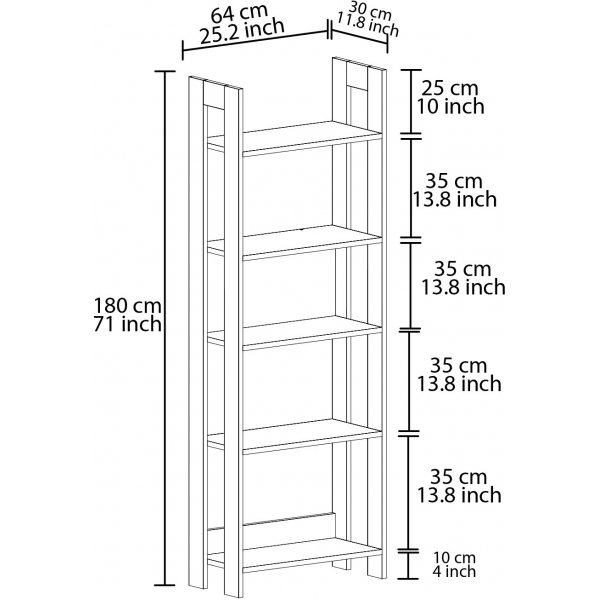 Bibliothque country - Gris