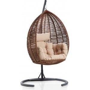 Saka hängstol - Brun/beige/svart + Fläckborttagare för möbler Saka hängstol - Brun/beige/svart + Fläckborttagare för möbler