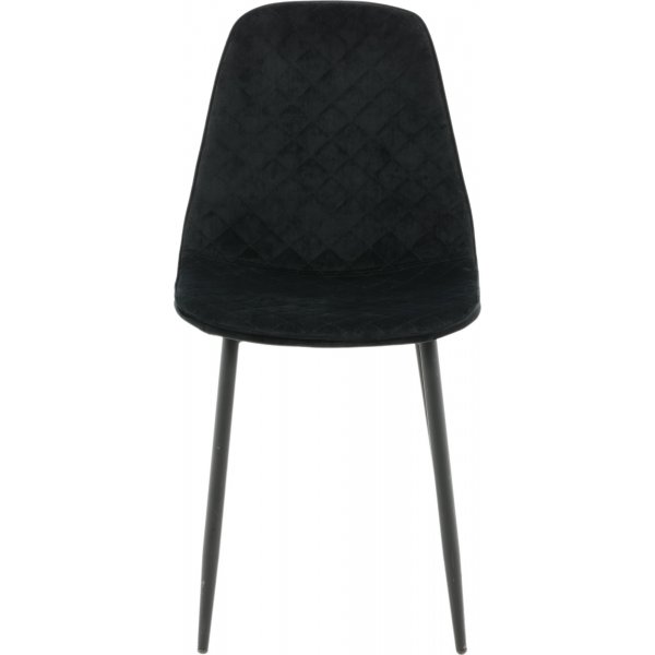 Bridge Diamond matstol - Svart sammet