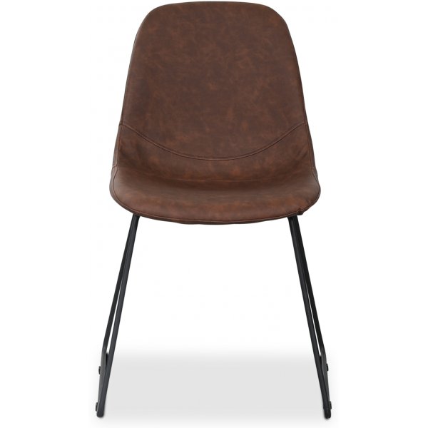 Atlantic sled stol - Brun vintage PU