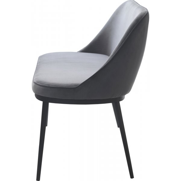 Canapé 2 places Seal en velours gris Canapé 2 places Seal en velours gris