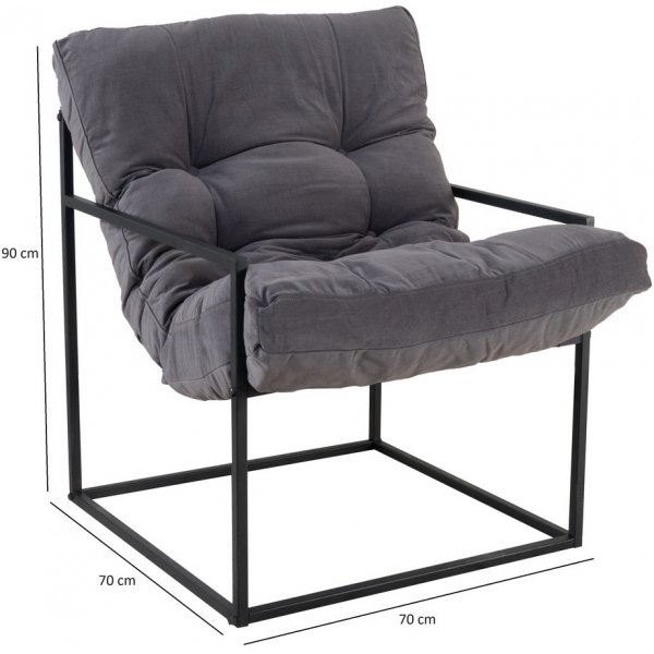 Fauteuil Mono - Noir/gris