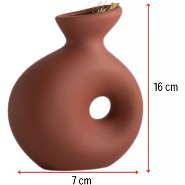 Vase Delta - Rouge brique Vase Delta - Rouge brique