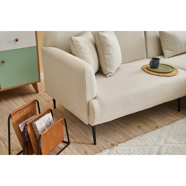 Canapé-lit Revos à droite - Crème Canapé-lit Revos à droite - Crème