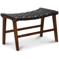 Fotpall Porto Large - Svart / Teak Fotpall Porto Large - Svart / Teak