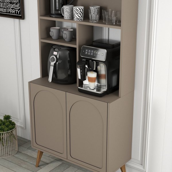 Lyon köksskåp 80 cm - Mocka/valnöt Lyon köksskåp 80 cm - Mocka/valnöt