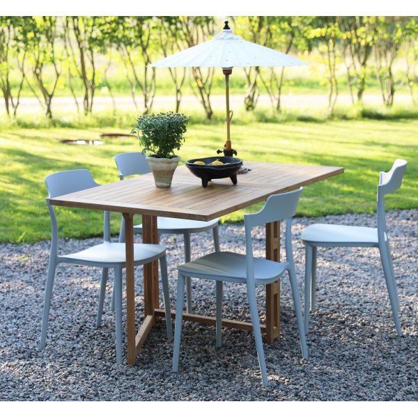 Abbe stapelbar matstol i plast - Gr