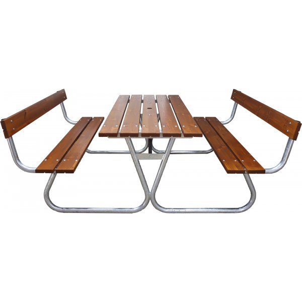 Stabiele bankenset met rugleuning - Cappuccino Stabiele bankenset met rugleuning - Cappuccino