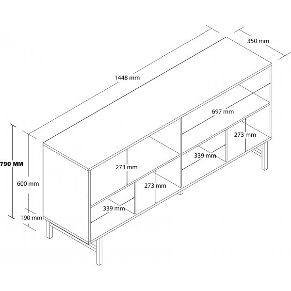 Diamond skänk - Travertin Diamond skänk - Travertin