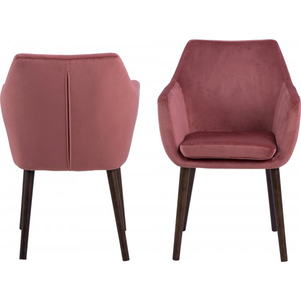 Fauteuil Nora - Rose/chêne Fauteuil Nora - Rose/chêne