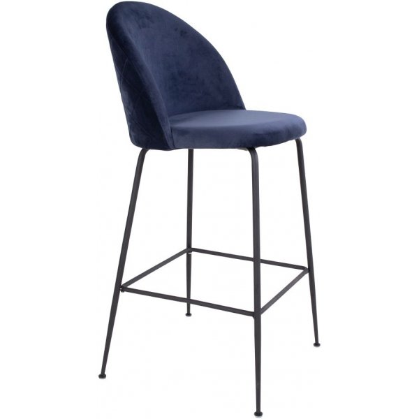 Lausanne Barstol - Bl/svart