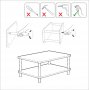 Table basse Roga 100 x 70 cm - Pin
