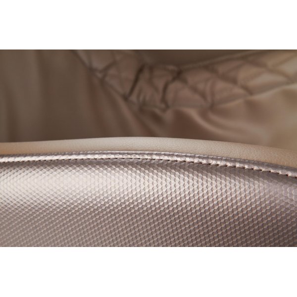 Mercura reclinerfåtölj med massage i beige ekoläder Mercura reclinerfåtölj med massage i beige ekoläder