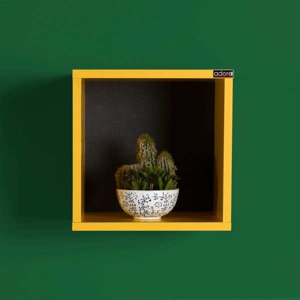 Rafa vägghylla 33 - Gul Rafa vägghylla 33 - Gul