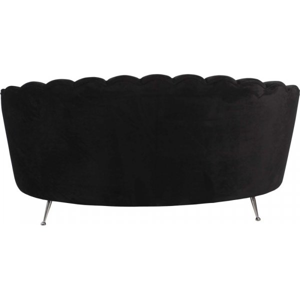 Signy 2-sits soffa - Svart velour