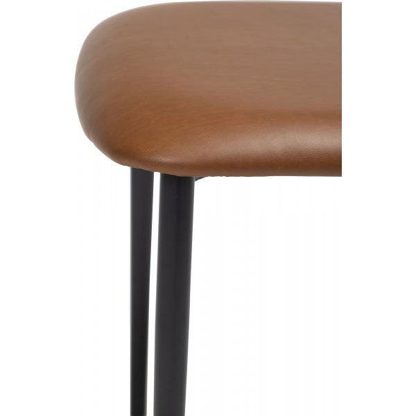 Chaise de salle à manger Tush - PU marron clair Chaise de salle à manger Tush - PU marron clair