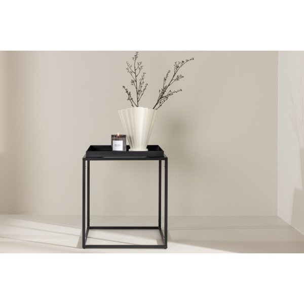 Porto sidobord 45 x 45 cm - Svart