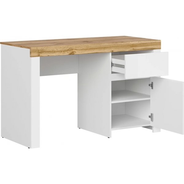 Bureau Holten 130,2 x 56,5 cm - Blanc/chne