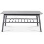 Salt grtt soffbord med hylla 110 x 60 cm