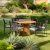 Salt runt utebord i teak 120 cm