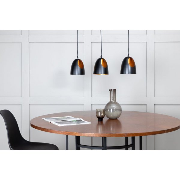 Plafonnier Karby - Noir/cuivre