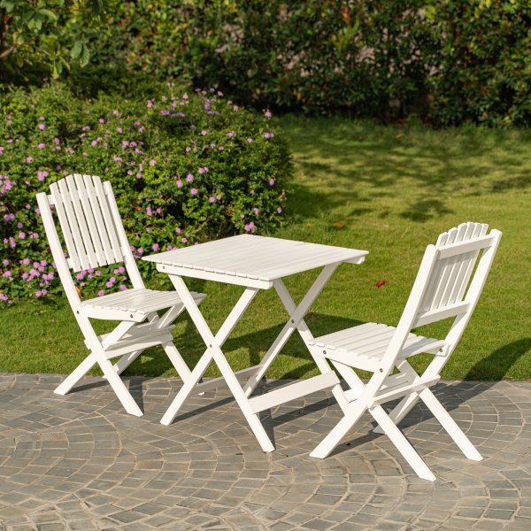 Table à manger Haväng 65 x 65 cm - Blanc Table à manger Haväng 65 x 65 cm - Blanc