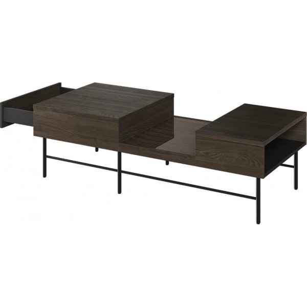 Piemonte soffbord - Portland ask/svart