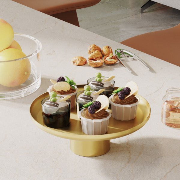 Assiette décorative Nisiros - Or Assiette décorative Nisiros - Or