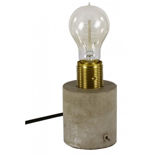Hunge bordslampa - Mssing/Cement