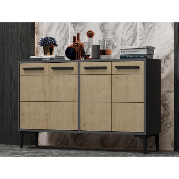 Stria skänk - Antracit/safir ek Stria skänk - Antracit/safir ek