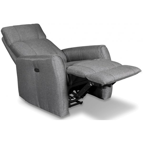 Enjoy Elof El-Recliner - Fåtölj i grått tyg Enjoy Elof El-Recliner - Fåtölj i grått tyg