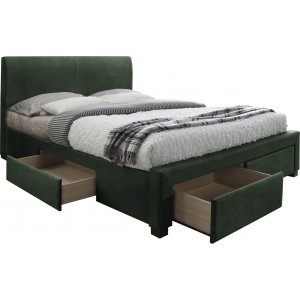 Arijana bedframe 160x200 cm - Groen fluweel