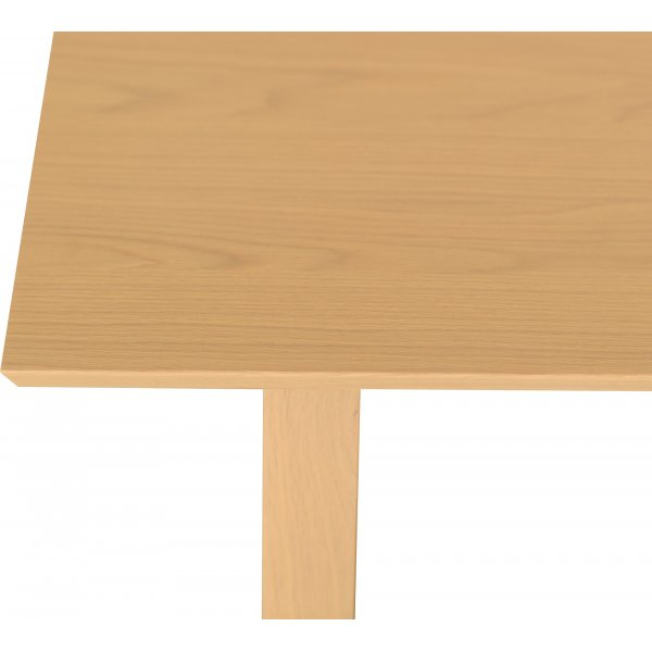 Tanum soffbord 140 x 70 cm - Vitpigmenterad lackad ekfan�r