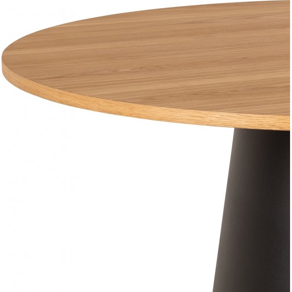 Table à manger Soli Ø120 cm - Chêne/noir Table à manger Soli Ø120 cm - Chêne/noir