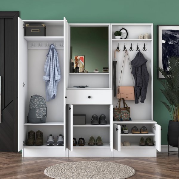 Mendy hallmöbel - Vit Mendy hallmöbel - Vit