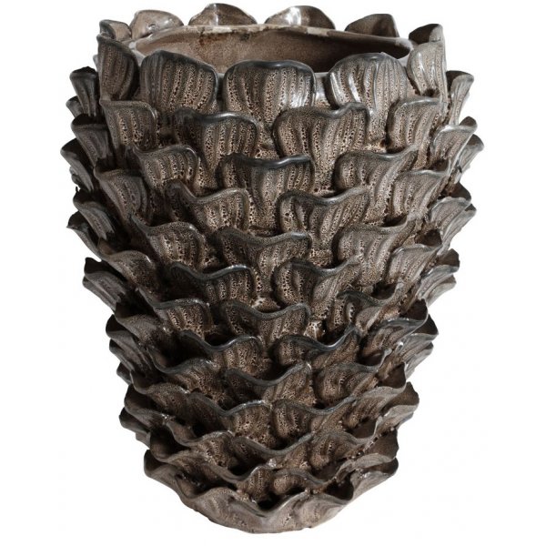 Vas Ester H29 cm - Brun/gr