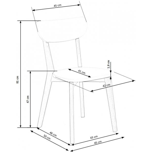 Chaise de salle à manger Spezia - Blanc Chaise de salle à manger Spezia - Blanc