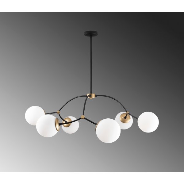 Plafonnier Chromozom 1021 - Blanc/noir Plafonnier Chromozom 1021 - Blanc/noir