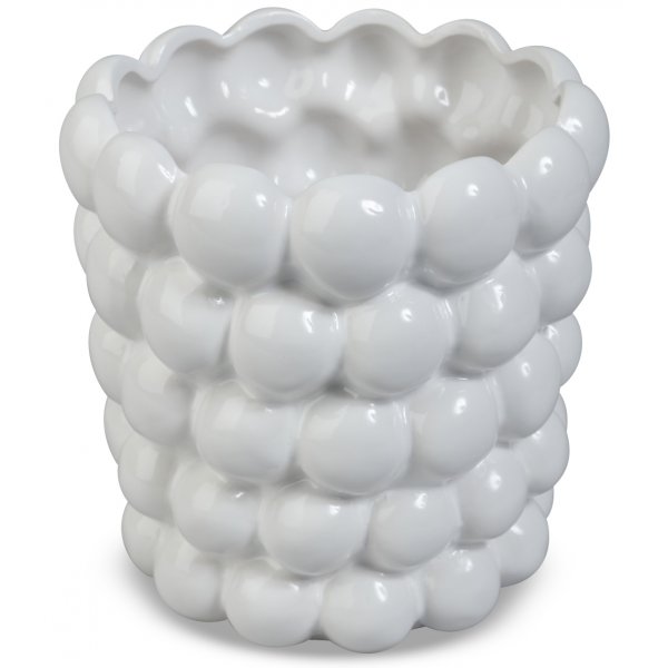 Kruka Big Bouble H23 cm - Vit