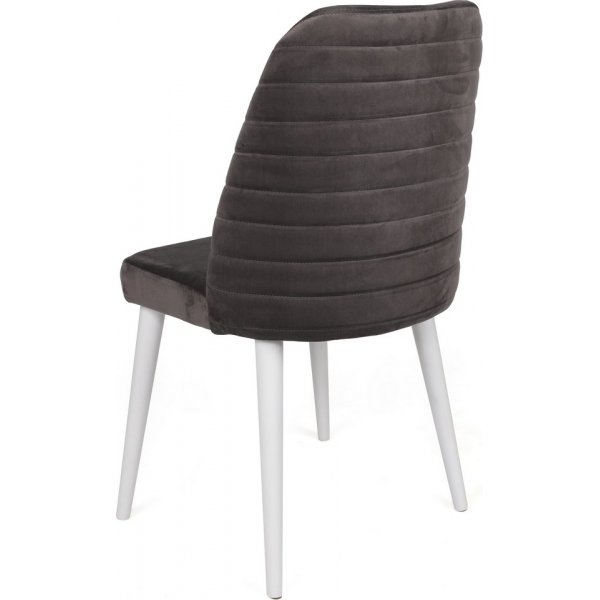 Jaffa eetkamerstoelenset - Antraciet/wit