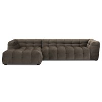 Fjälebro divansoffa Vänster - Brun sammet Fjälebro divansoffa Vänster - Brun sammet