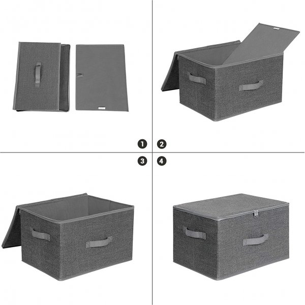 Leonie förvaringslåda, 3-pack - Grå Leonie förvaringslåda, 3-pack - Grå