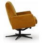 Midsj ftlj (Recliner) - Gul sammet + Textilskydd fr mbler