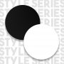 Style barbord 120 x 51,6 cm - Vit/svart