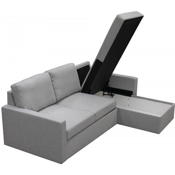 Bäddsoffa med förvaring 220 cm bred Bäddsoffa med förvaring 220 cm bred