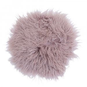 Tibet stolsdyna fårskinn - Puderrosa Tibet stolsdyna fårskinn - Puderrosa
