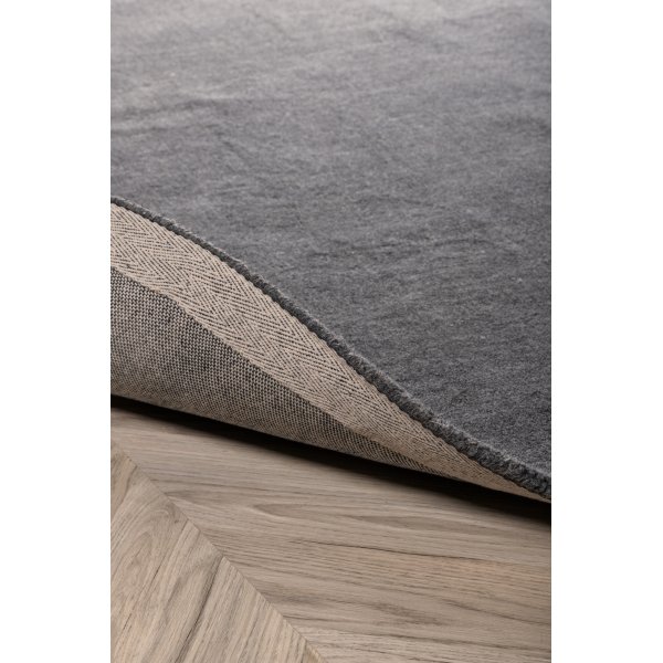 Bella wollen vloerkleed - Donkergrijs Bella wollen vloerkleed - Donkergrijs