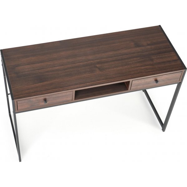 Skrivbord med ldor valnt 123 cm bred