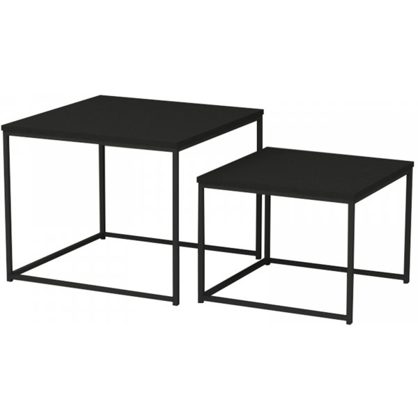 Table Duet 55x55 - Boîte noire Table Duet 55x55 - Boîte noire