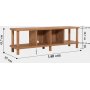 Neo mediabnk 140 cm - Furu